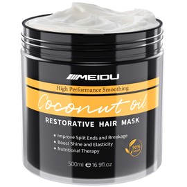 Hair Mask for Dry Damaged Hair, Keratin Hair Repair Treatment, Deep Conditioning Hydrating Hair Treatment for Coloured Hair, Coconut Oil Hair mask for Women with Curly Hair