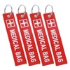 4 Pcs Medical Bag Tag, Double-Sided Medical Equipment Luggage Tag