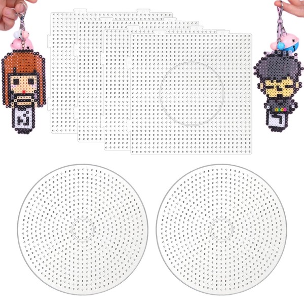 Set of 6 Ironing Beads Plates 5 mm, Ironing Beads