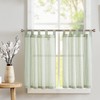 TOPICK Striped Panel Curtains, School Running, Linen Curtains with Stripes,