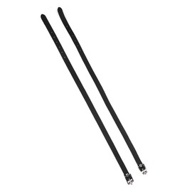 2 Pcs Spur Straps Lengthen for Boot Straps Man Woman Boot Straps for Cowboy Boots Leathers with Stainless Steel Buckle Horse Tool Accessories 19.7in Black