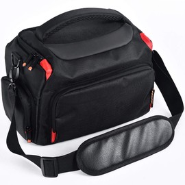 FOSOTO SLR Camera Bag, Large Capacity, Shoulder Bag, Mirrorless SLR Camera, Lens Storage, Camera Case