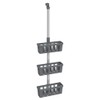 vidaXL Aluminum Shower Shelves - Corrosion-Resistant Shower Hanger Shelf with