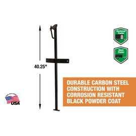 Buyers Products LT20 Backpack Blowers Landscape Truck & Trailer Rack, S, black