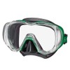 TUSA M-3001 Freedom Tri-Quest Scuba Diving Mask, Black/Energy Green