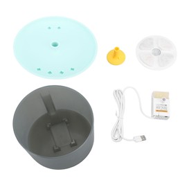Pet Water Fountain Quiet Translucent Automatic Circulation Filtration Cat Water Dispenser for Small Medium Dogs Type 3