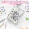 Shaker Notebook, Acrylic Binder, A7, 6-Hole Binder, Mini, Transparent, Cute,