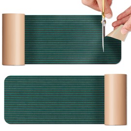 Pushglossy 2 Rolls Pool Cover Patch Kit 39 x 4 Inch Cuttable Swimming Self Adhesive Safety Tear Resistant Mesh Pool Cover Repair Patch Kit for Inground Swimming, Green