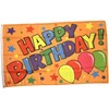 NWFlags Happy Birthday Orange Flag 5ft x 3ft 75d Premium
