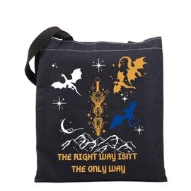 UJIMS Fourth Wing Merch Dragon Book Lover Gifts Dragon Riders Tote Bag Dark Romance Reader Gift SJM Reader Gifts (DragonFWbag)