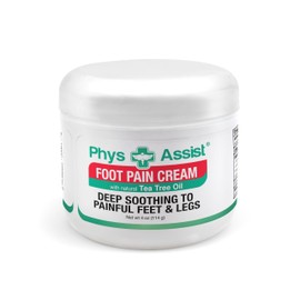 PhysAssist Soothing Foot Cream to Feet and Legs. 4 oz Jar