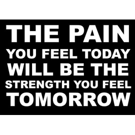 Inspirational Motivational Quote Sign Poster Print Picture(THE PAIN YOU FEEL TODAY) SPORTS, BOXING, CYCLING, ATHLETICS, BODYBUILDING, TRIATHLON,BASKETBALL, FOOTBALL, RUGBY, SWIMMING, MARTIAL ARTS ETC ETC