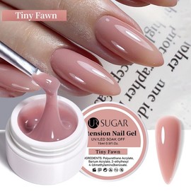 Nail length extension gel clear pink camouflage hard acrylic 15ml, 61 extension gel 09, 1 piece / 네일 길이 연장 젤 클리어 핑크 위장 하드 아크릴 15ml, 61 extension gel 09, 1개