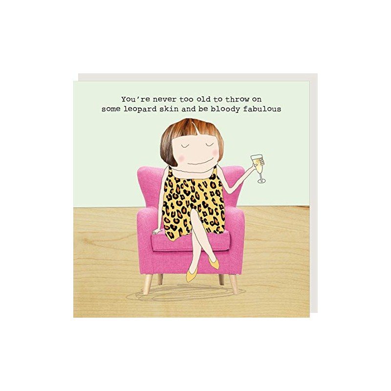 Rosie Made A Thing Leopard Skin Birthday Greeting Card with