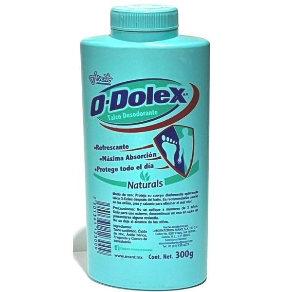 O-DOLEX NATURALS Deodorant Talcum Powder 300 gr Feet & Body 1 Talcum