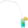 Geiserailie 12 Pieces Flexible Drinking Straws Extra Long Bendy Plastic