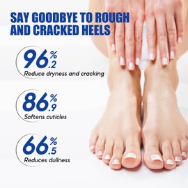 60% Urea Cream - Repair Cream for Feet and Hands - Foot Cream for Cracked Heels and Dry Skin - Maximum Strength for Hand, Foot and Body Care (3 Pieces, Blue, Normal)