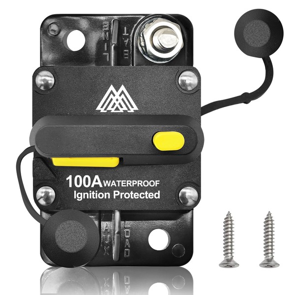 M1A2 Waterproof 100Amp Circuit Breaker for Boat Trolling Motor Marine