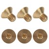 50Pcs Countersunk Hex Socket Screws Pure Copper Flat Head Hardware