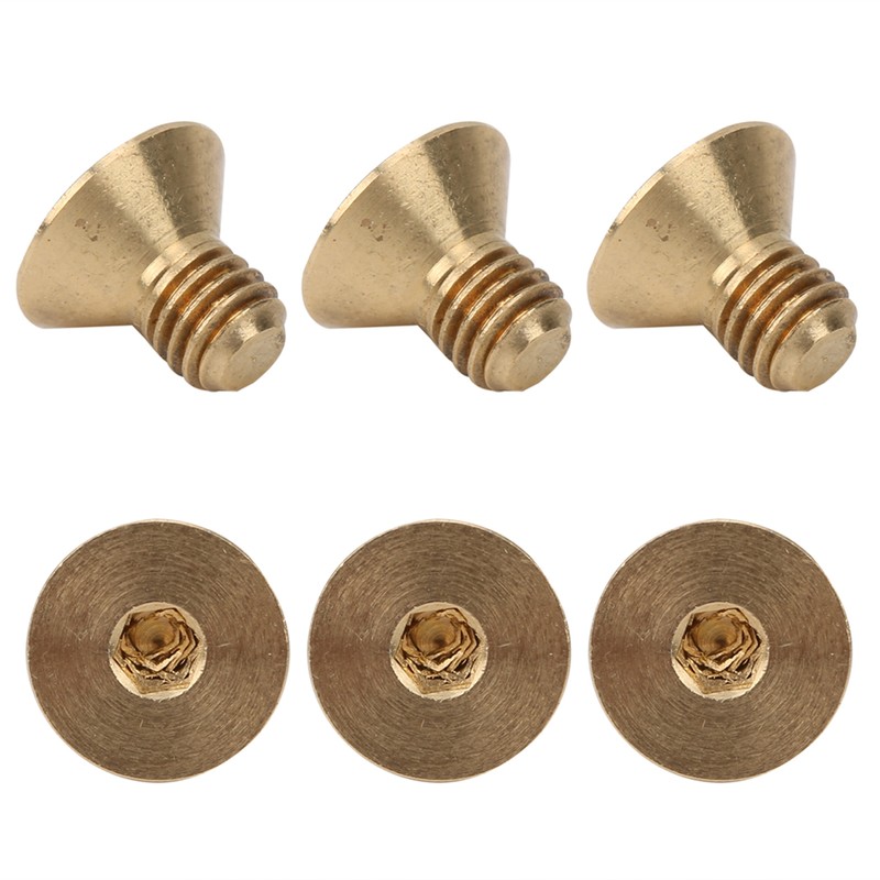 50Pcs Countersunk Hex Socket Screws Pure Copper Flat Head Hardware