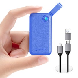 ORICO 1TB Portable SSD, Up to 2000MB/s, USB 3.2 Gen 2x2, Ultra-Mini, Compact with 2 in 1 USB C Cable, External Solid State Drives, Reliable Storage for USB C Smartphone, Tablet, PC - B20