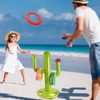 Inflatable Cactus Ring Throwing Game Set, 1 Inflatable Cactus, 1