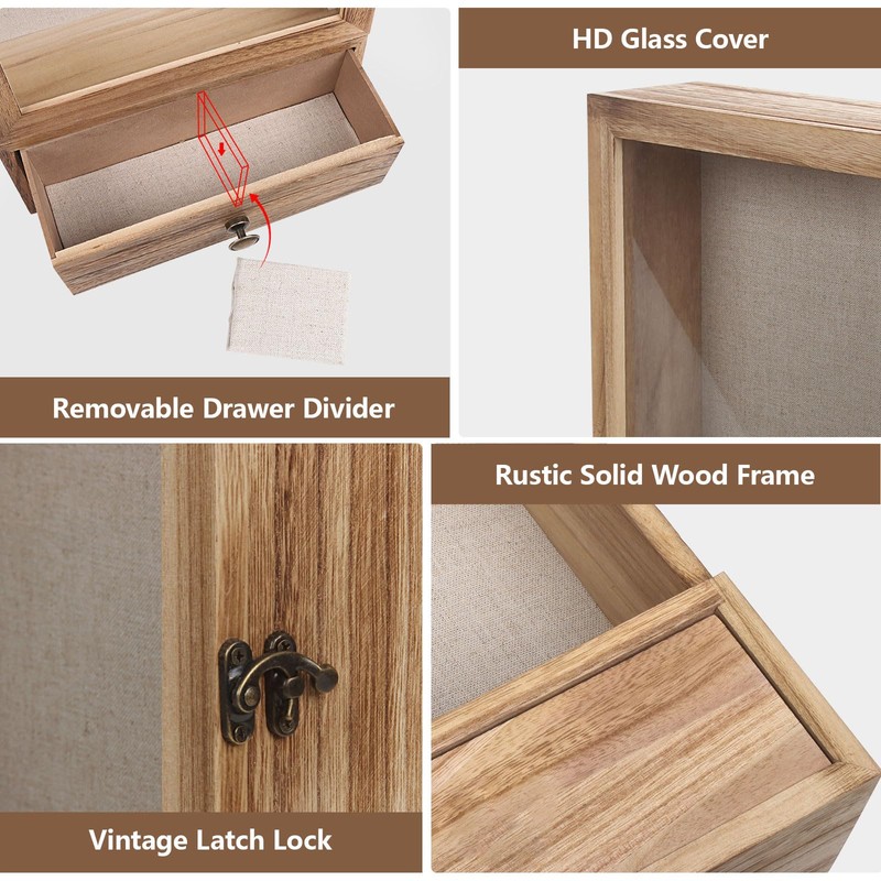 Butizone Shadow Box Frame, 3.2" Deep Shadow Box Display Case