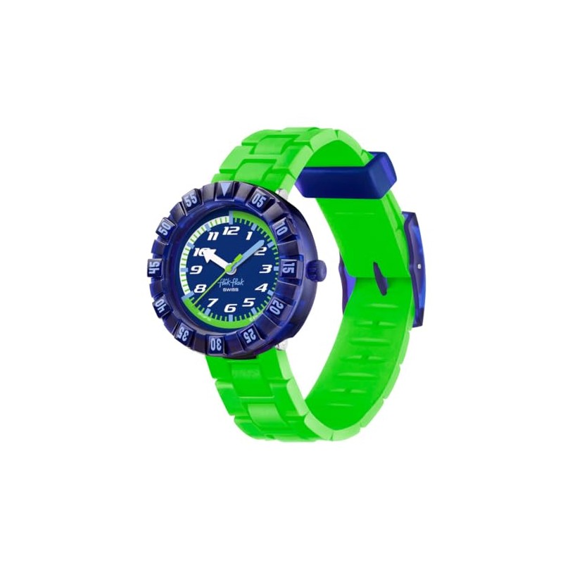 [スウォッチ] 腕時計 フリック フラック NEONBRICK FCSP132 ボーイズ グリーン