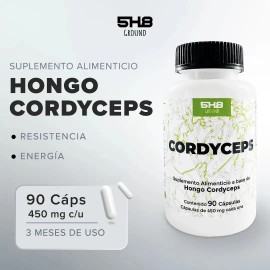 5h8 Hongo Cordyceps Energía Vitalidad Cápsulas 400mg Sabor