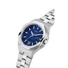 GUESS Men's 42mm Watch - Silver Tone Strap Blue Dial