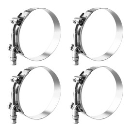 T Bolt Hose Clamp 2 3/4 Inch, MinerGuy Stainless Steel, Working Range 76mm -84mm for 2.75" Hose ID, Turbo Intake Intercooler Hose Clamp, 4 Pack