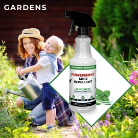 Powermint 16 Oz Peppermint Oil Mice Repellent Spray