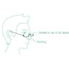 COVESATO Half Frame Reading Glasses, Half Metal Moon Readers for