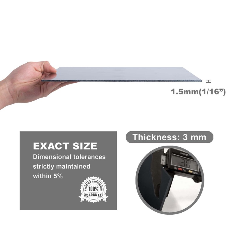 Black Phenolic Sheet12 x 12", 1/8" inch Thick, Pack of