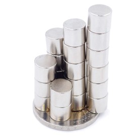 Brudazon 25 Mini Disc Magnets 8 x 7 mm N52 Strongest Level Neodymium Magnets Ultra Strong Power Magnet for Model Making, Photo, Whiteboard, Notice Board, Fridge, Crafts, Magnetic Disc Extra Strong