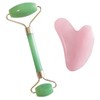 Mina Heal Rose Quartz Gua Sha and Jade Face Roller