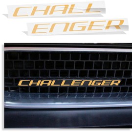 Challenger Grille Emblem Overlay Decal - 08-14 Challenger - (Color: Reflective Gold)