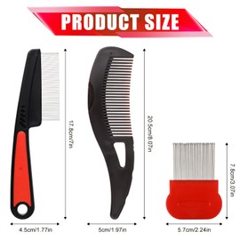 3pcs Scalp Comb for Dandruff, Hollow Tooth Dandruff Comb Scalp Sweep Detoxing Comb Dandruff Removal Comb Scalp Cleaning Comb Massage Comb Hair Comb for Women Men