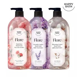 Happy Bath [해피바스] 플로레 바디워시 900g 2입[35780783] [01 머스크로즈 바디워시 900g 2개] [Happy Bath] Flore Body Wash 900g 2-Pack [35780783] [01 Musk Rose Body Wash 2 Pieces]