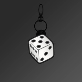 Reflexy Cube Reflector Pendant Recycled Felt Pedestrian Reflector Pendant Cube