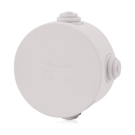 Junction Boxes, Cable Junction Box, Installation Housing with Step Nipples, IP44, 80 x 40 mm, Distribution Box, Junction Box, Surface-Mounted, Waterproof Outdoor Junction Box, Junction Box Socket