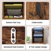Creso hom Hanging Wall File Organizer, 6 Tier Wood Wall