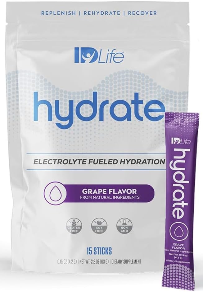 IDLife Bebida Hidratante En Polvo Fruit Punch Hidratación Instantánea Con Electrolitos, Vitaminas, Mct Y Minerales para Nutrientes Vitales - 15
