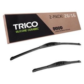 TRICO Silicone Ceramic™ (90-2616) 26 & 16 Inch Pack of 2 Automotive Replacement Windshield Wiper Blades For my Car, Ceramic Coated Silicone Super Premium Beam Blade for Select Vehicle Models