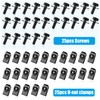 NQEUEPN 50pcs Automotive Body Bolts and U-Nut Clamp Kit, Metal