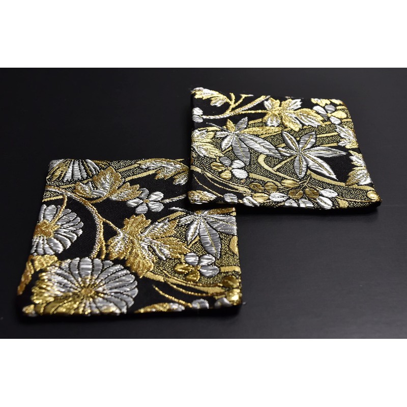 Ideal for Gifts. A Coaster Using Japanese Kimono. 5 Sheets