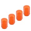 TOMALL Orange Hexagon Style Wheel Tyre Valve Caps for SUV