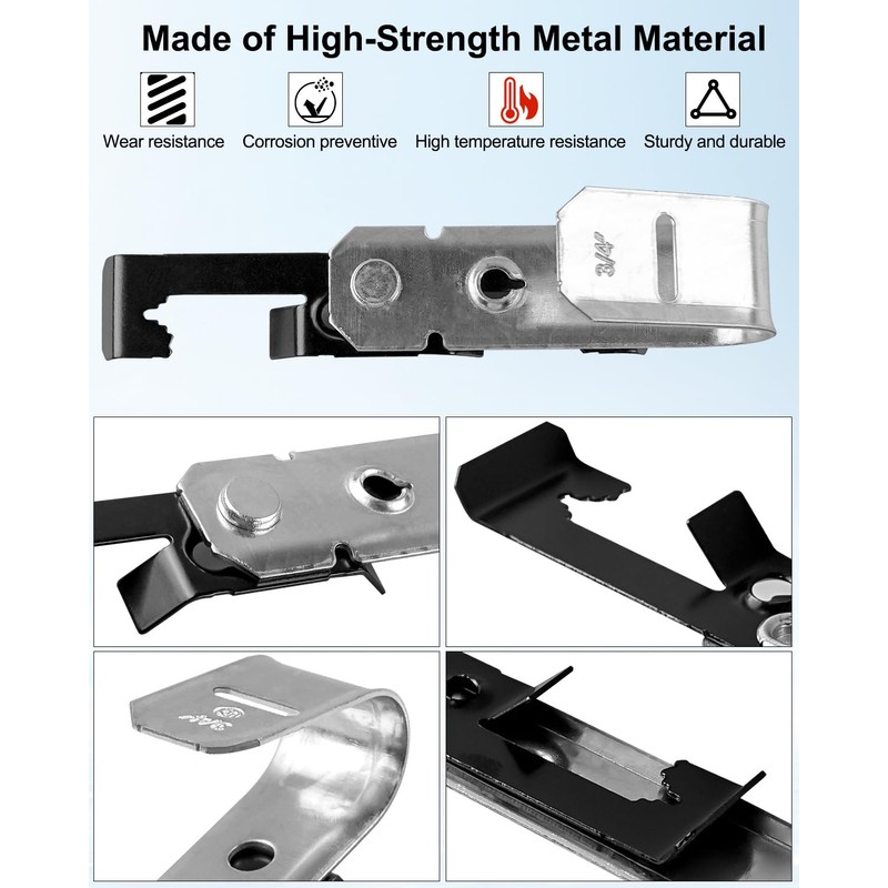 QNHEAY 100 PCS J Hooks Cable Support with Bat Wing，3/4