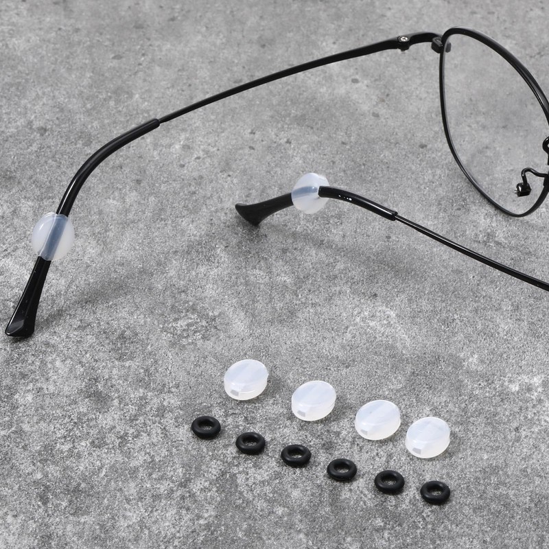 6pcs Eyeglass Repair Kits Glasses Grips Hinge Tighteners Eyeglass Temple
