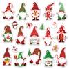 Whaline 46Pcs Christmas Thick Gel Clings Cute Xmas Gnome Design